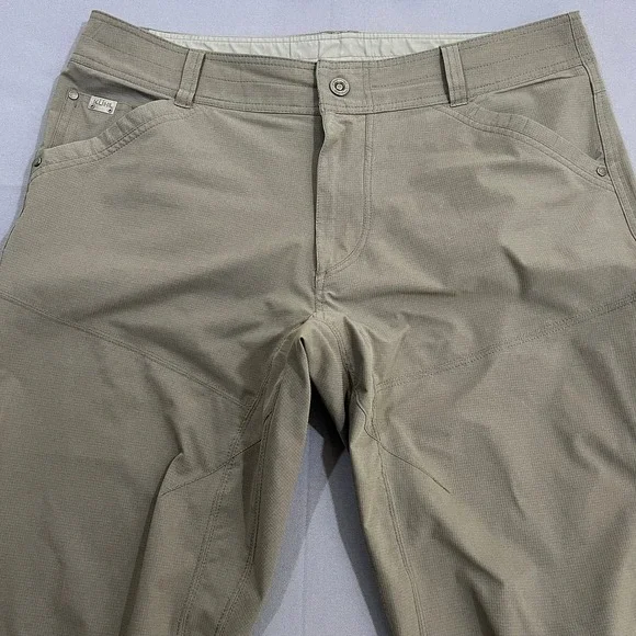 KUHL Silencr Pants Ripstop 4-Way Stretch Outdoor Stretch Taupe Brown Men's 36x34 - Picture 14 of 14
